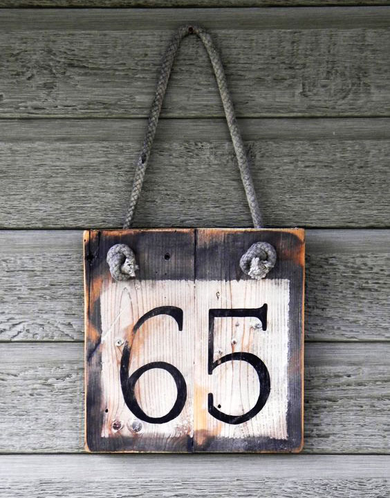 bảng số nhà gỗ độc đáo
