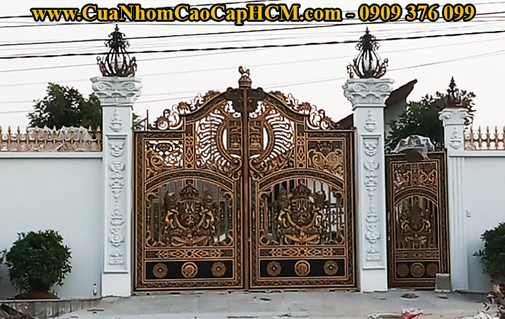 cổng nhôm đúc Gò Công