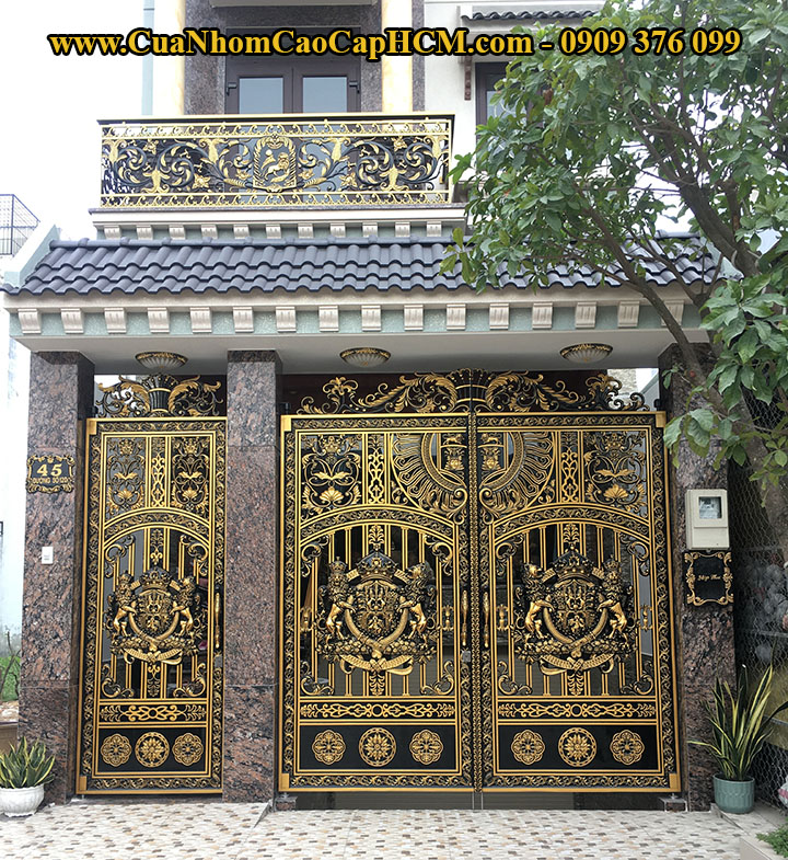 Mẫu cổng phù điêu tại KDC Phong Phú 4, X. Phong Phú, H. Bình Chánh