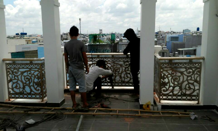 Công trình lan can nhôm đúc quận Bình Tân