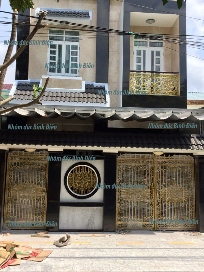 Công trình cổng nhôm đúc, lan can nhôm đúc Bình Dương