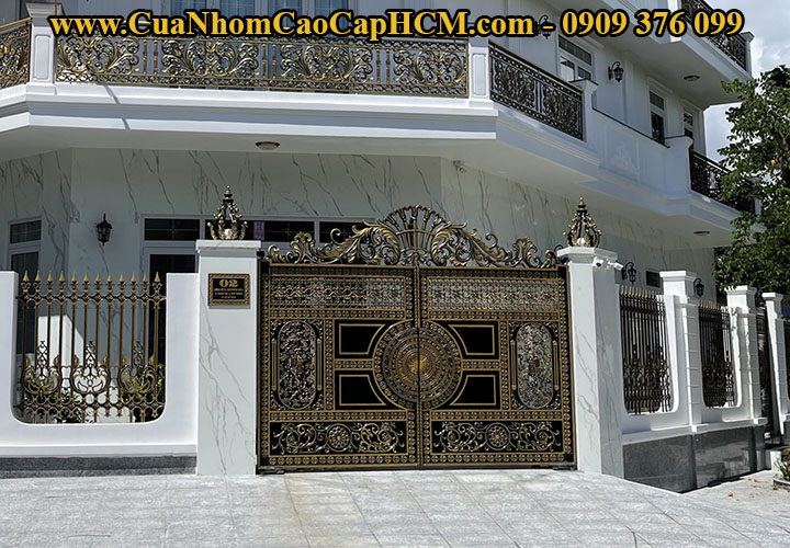 Mẫu cổng biệt thự đẹp hiện đại và cổ điển, tân cổ điển