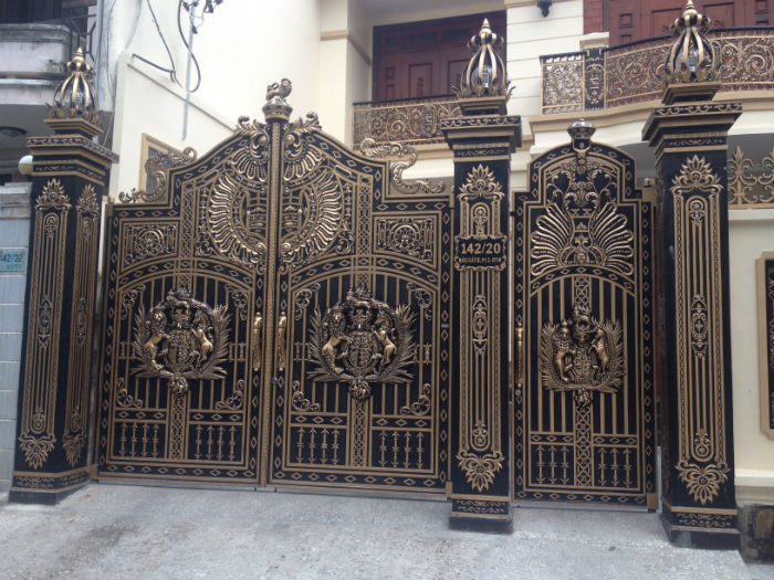 Công trình cổng đúc hợp kim nhôm Quận Tân Bình