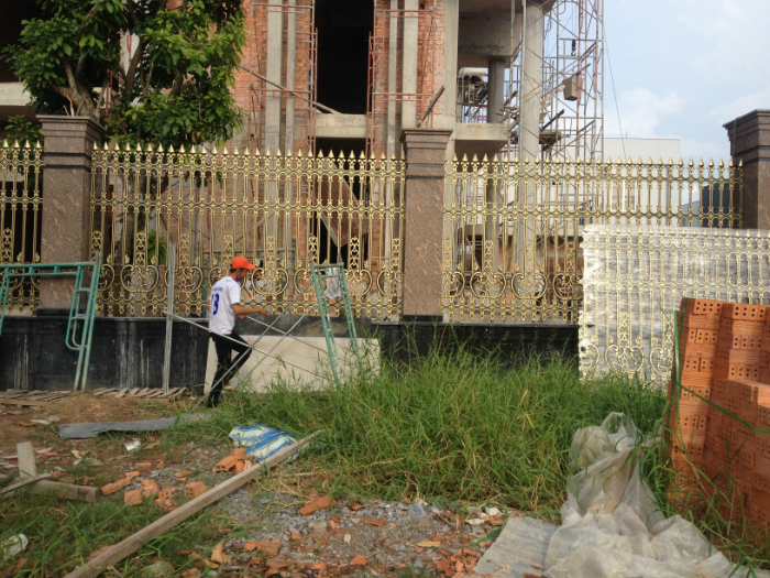 Công trình hàng rào nhôm đúc Kiên Giang