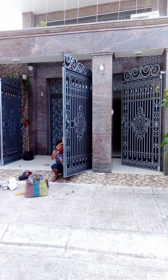 Công trình cổng nhôm đúc hợp kim quận Tân Phú